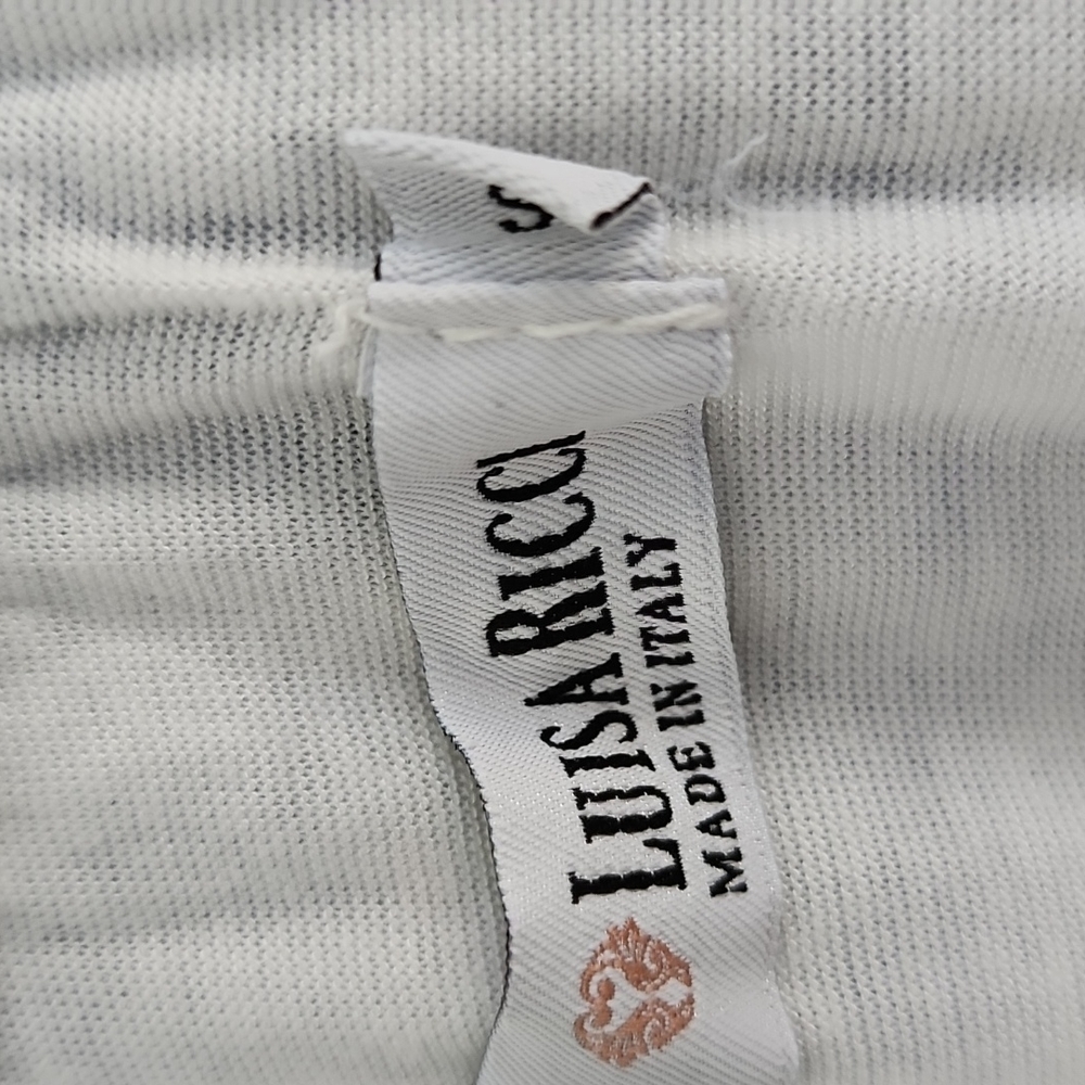 Luisa Ricci Italy 100% silk blouse size small - Picture 4 of 7